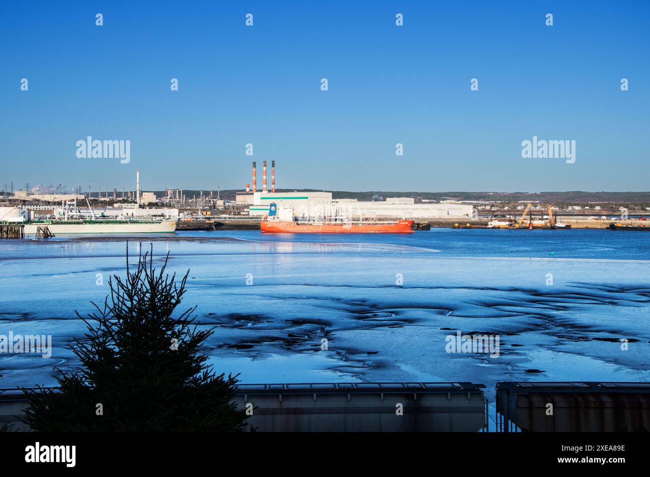Irving Oil Terminals a Saint John, New Brunswick, Canada Foto Stock