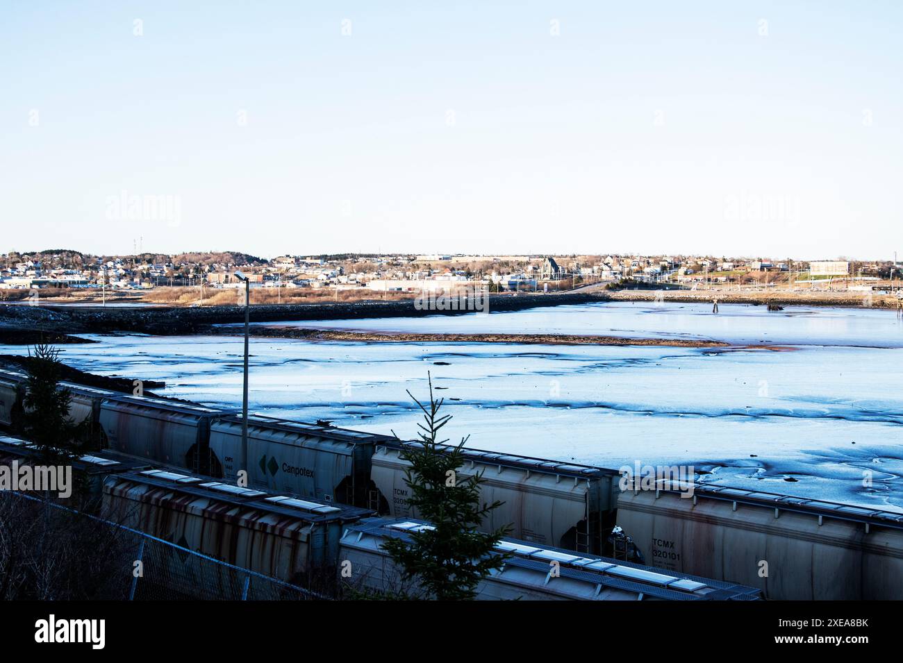 Irving Oil Terminals a Saint John, New Brunswick, Canada Foto Stock