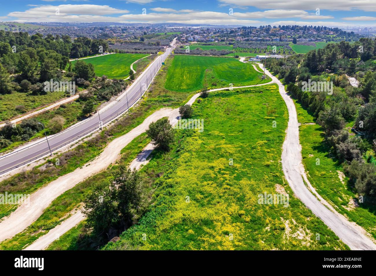 L'immagine da una vista a volo d'uccello. Foto Stock