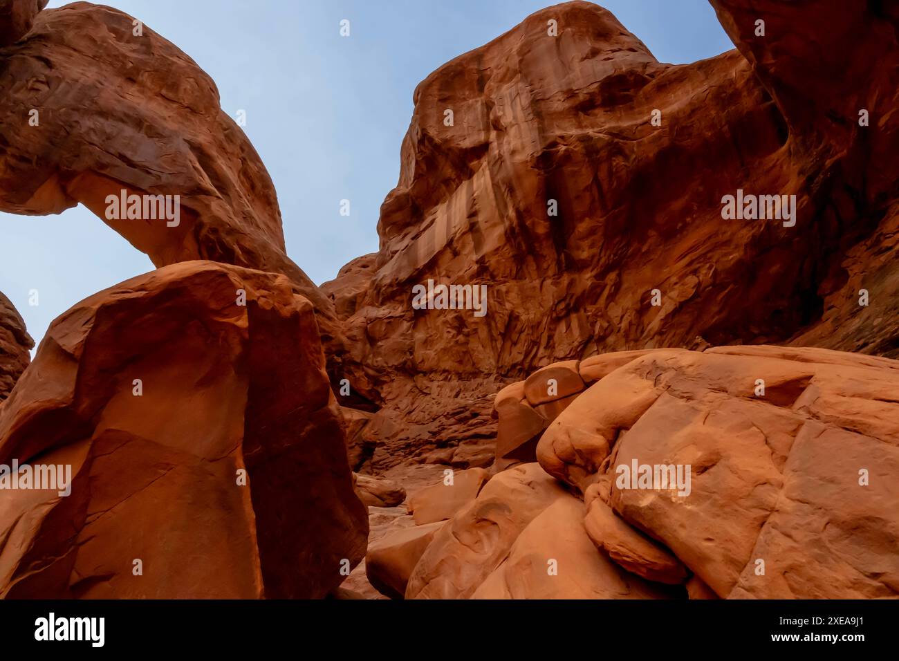 Vista delle formazioni rocciose nel sud-ovest degli Stati Uniti Foto Stock