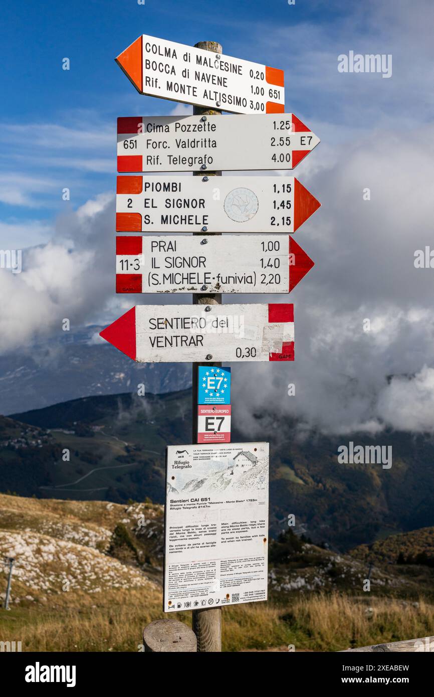 Immagini del Lago di Garda Italia Foto Stock