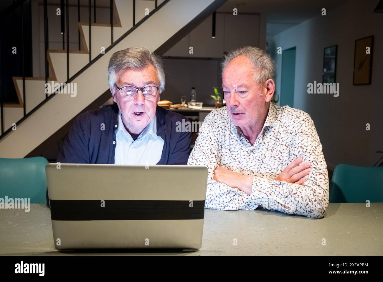 Focus Senior condivisi Foto Stock