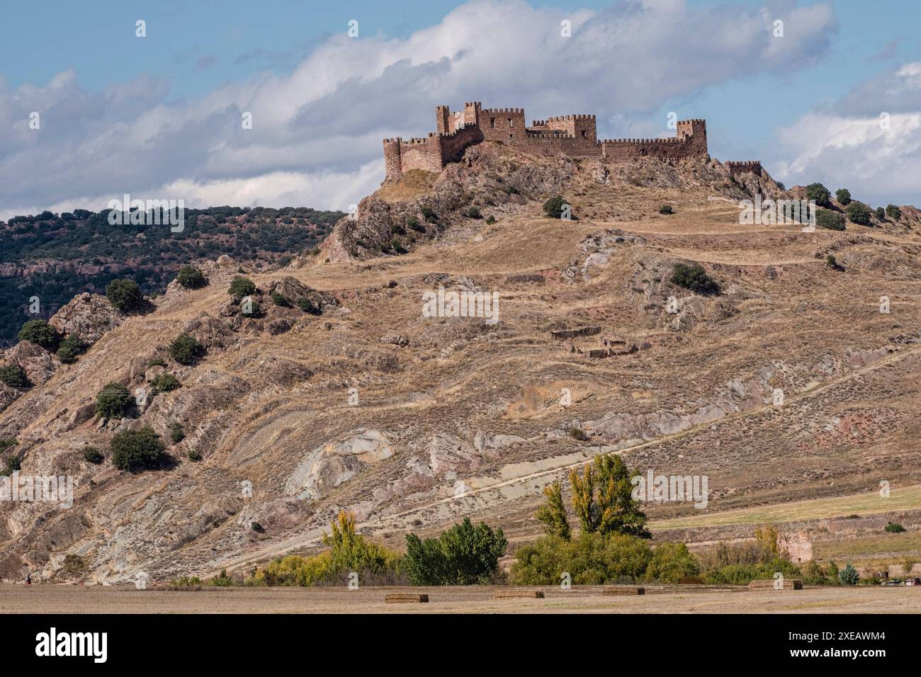 Riba de Santiuste Castello Foto Stock