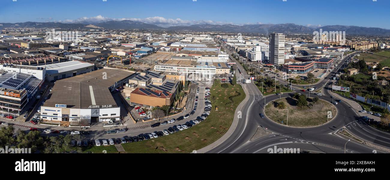 Son CastellÃ³, zona industriale Foto Stock