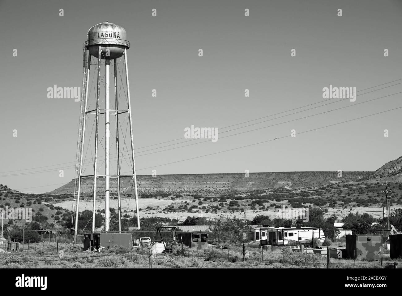 Water Tower sulla Route 66 Foto Stock