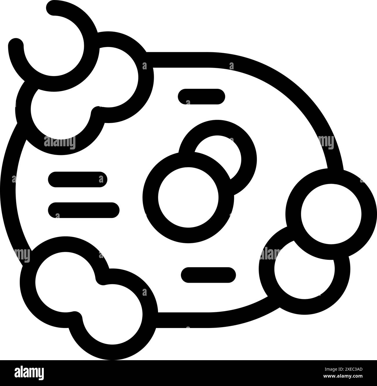 I batteri attaccano le cellule umane con anticorpi che proteggono dalle infezioni Illustrazione Vettoriale