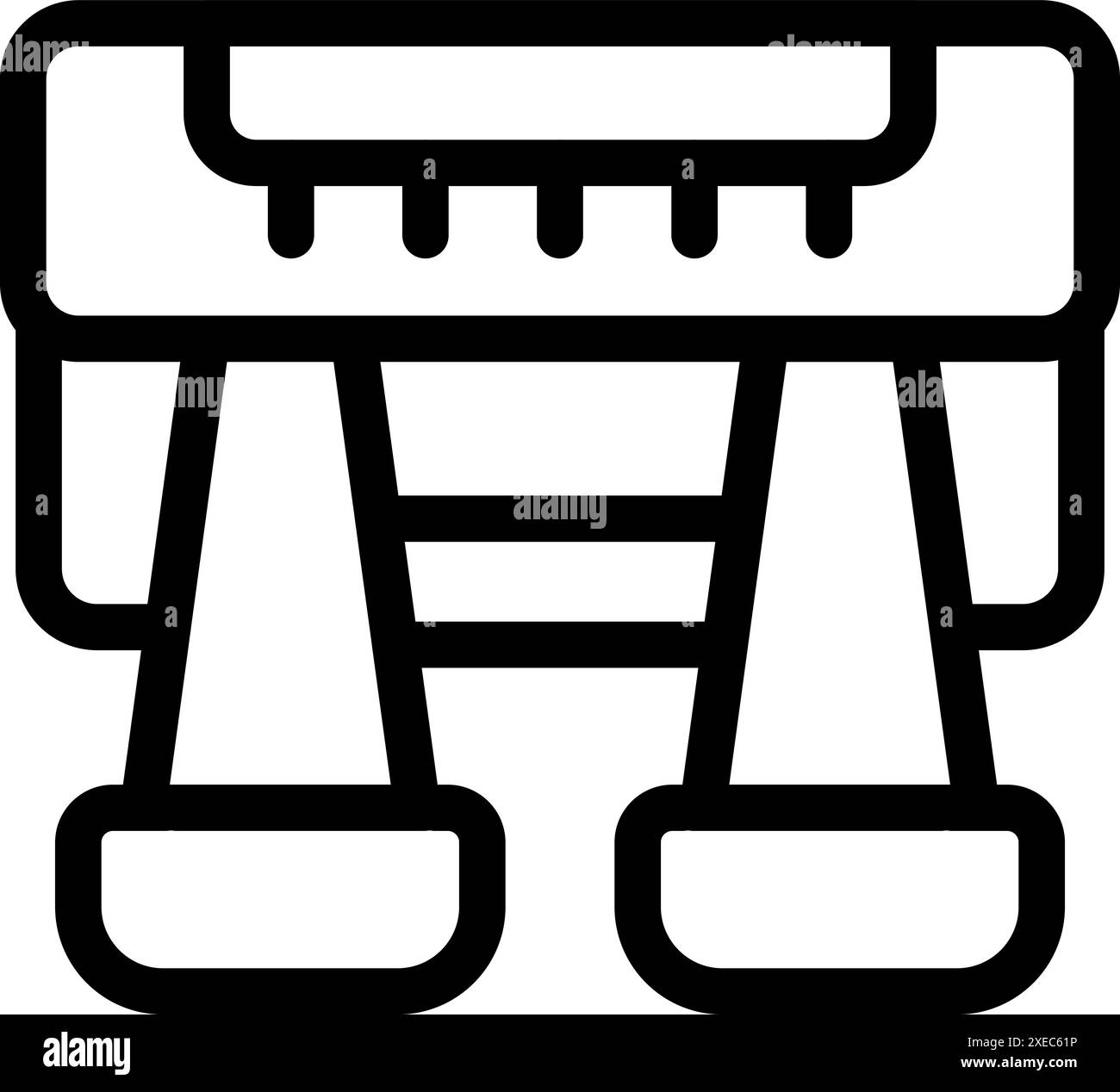 La stampante con doppio vassoio carta è una periferica che consente di stampare documenti e foto in ufficio o a casa Illustrazione Vettoriale