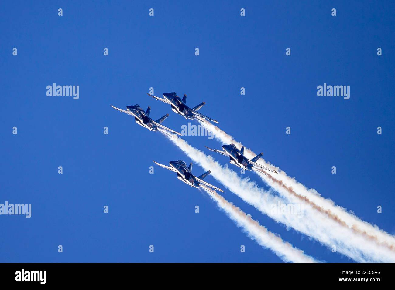 Blue Angels Soar: Allenamento di precisione per il debutto stagionale Foto Stock