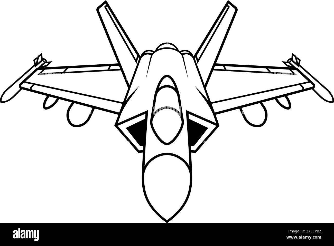 Aereo da combattimento aereo militare aereo aereo Illustrazione Vettoriale