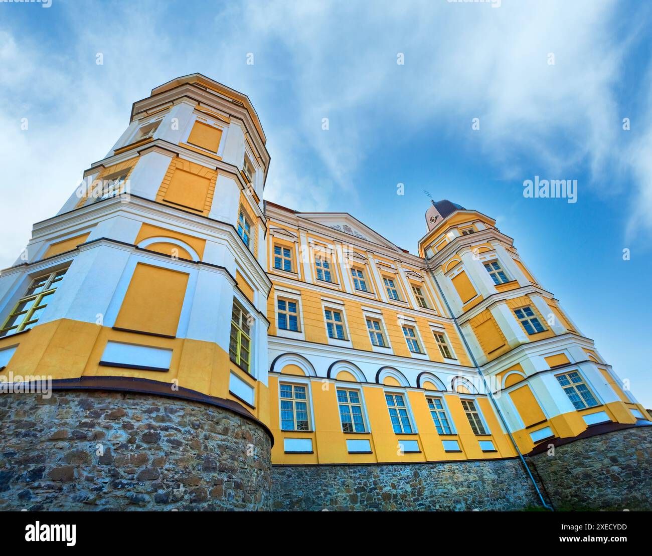 Cattedrale greco-cattolica nella città di Uzhhorod. Costruito nel XVII secolo. Foto Stock