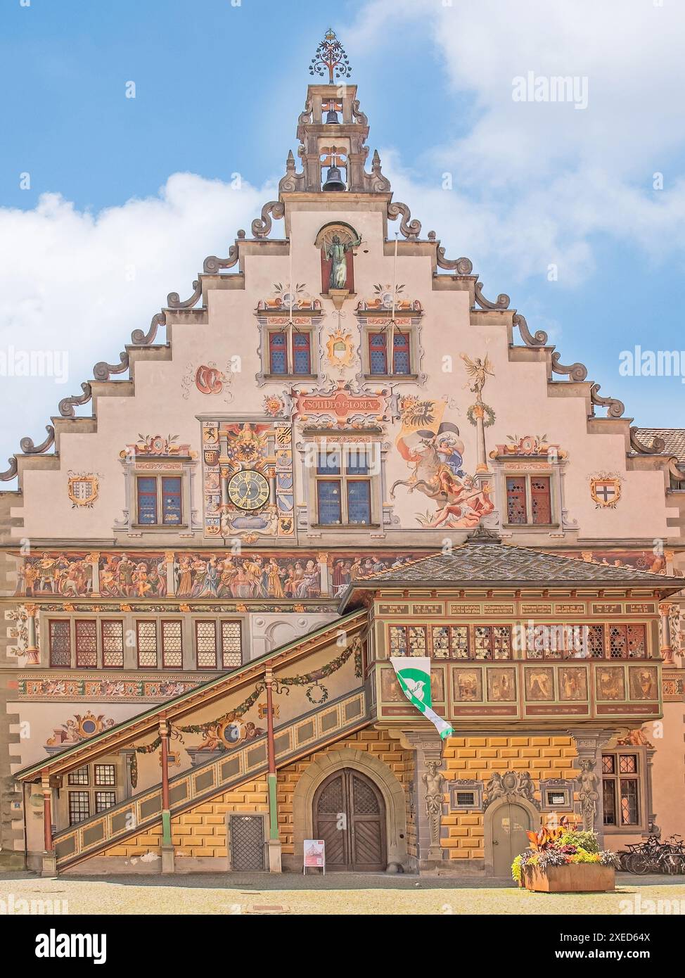 Il vecchio municipio Lindau sul lago di Costanza Foto Stock
