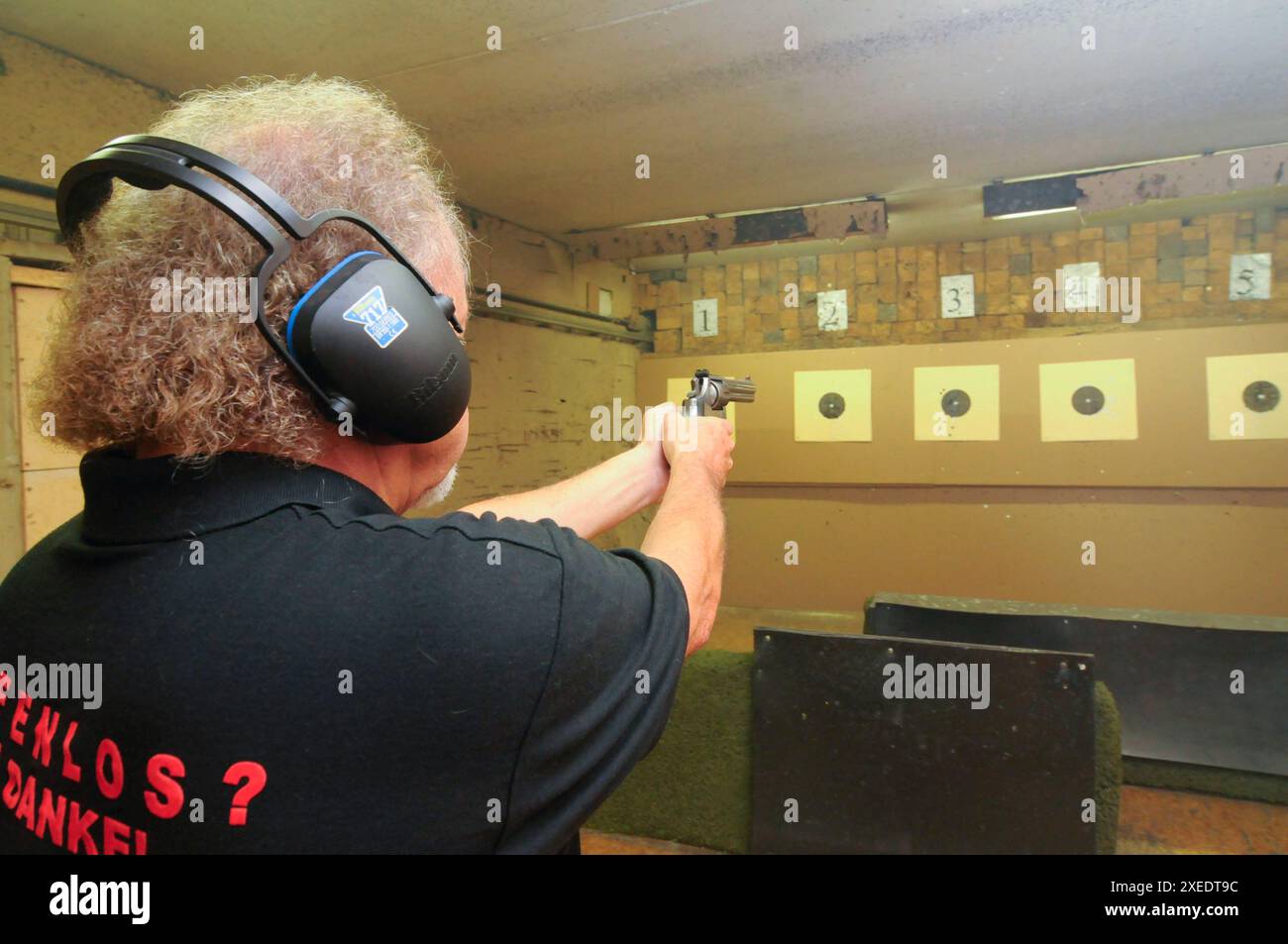 Attrezzature sportive per il tiro Foto Stock