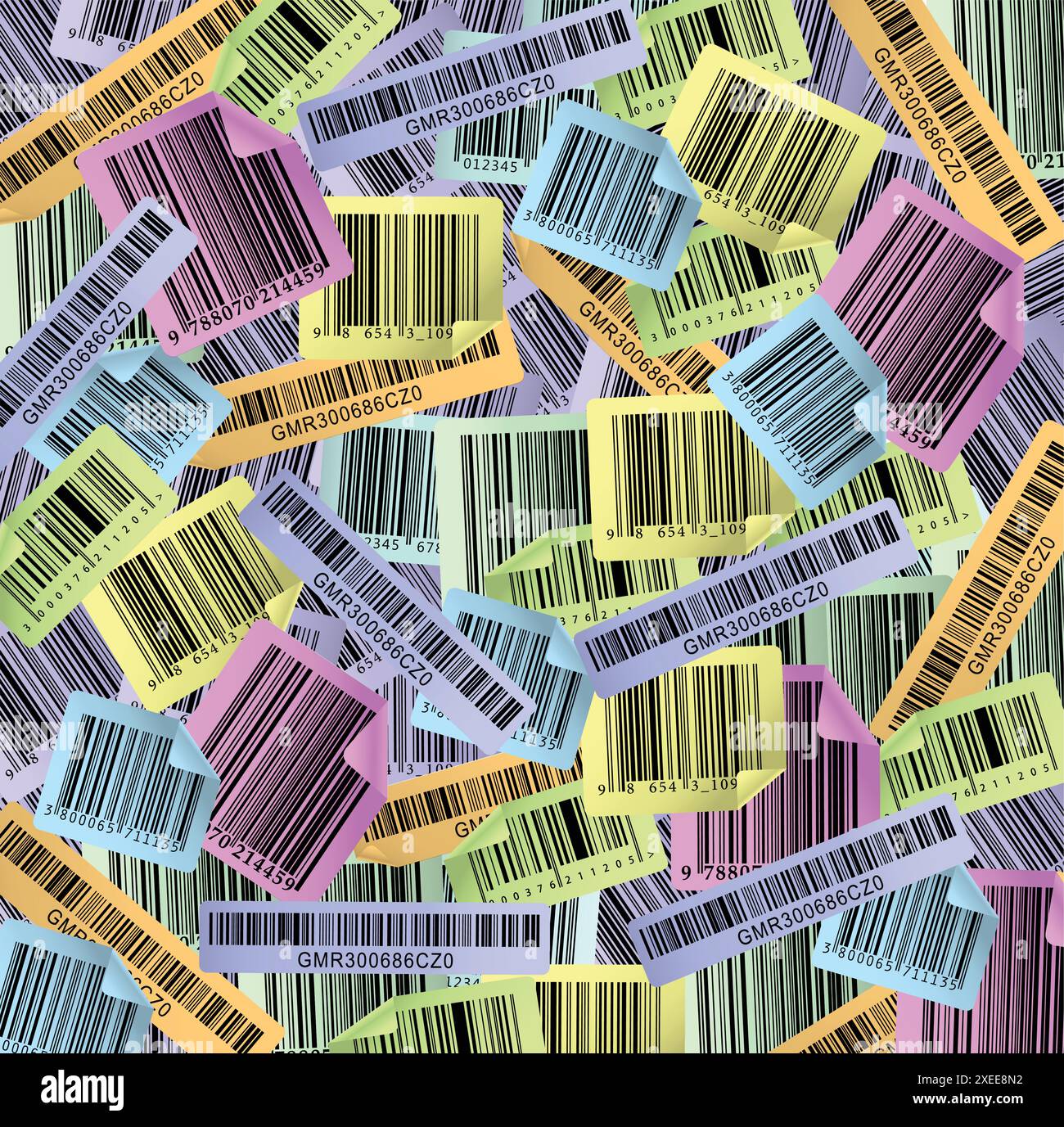 codice a barre colore Illustrazione Vettoriale