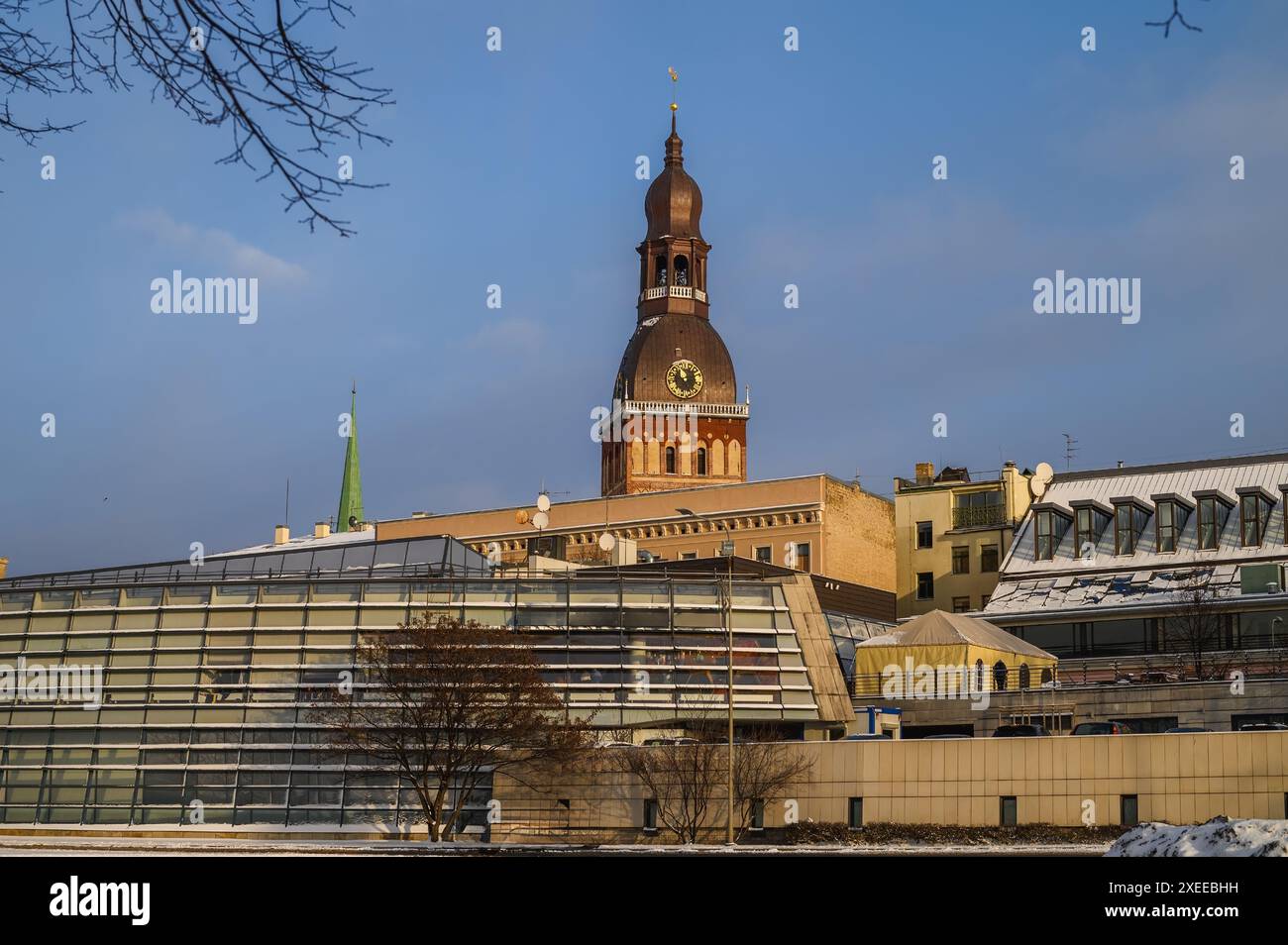 Duomo (riga Dome). Chiesa medievale luterana con elementi di architettura romanica, stile gotico e barocco.riga.Lettonia Foto Stock