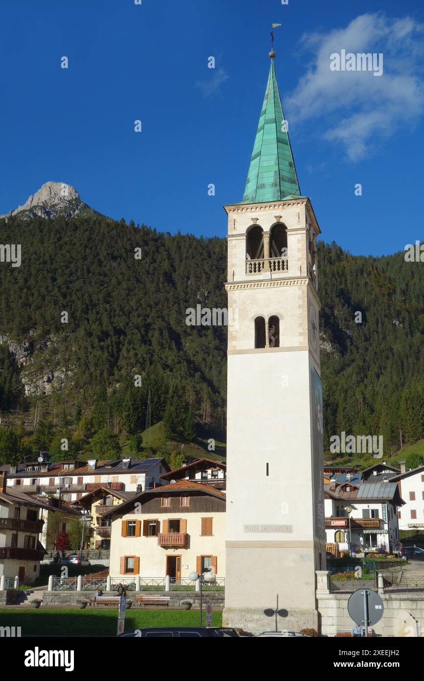 Chiesa di Santa Giustina Auronzo di Cadore in Italia Foto Stock