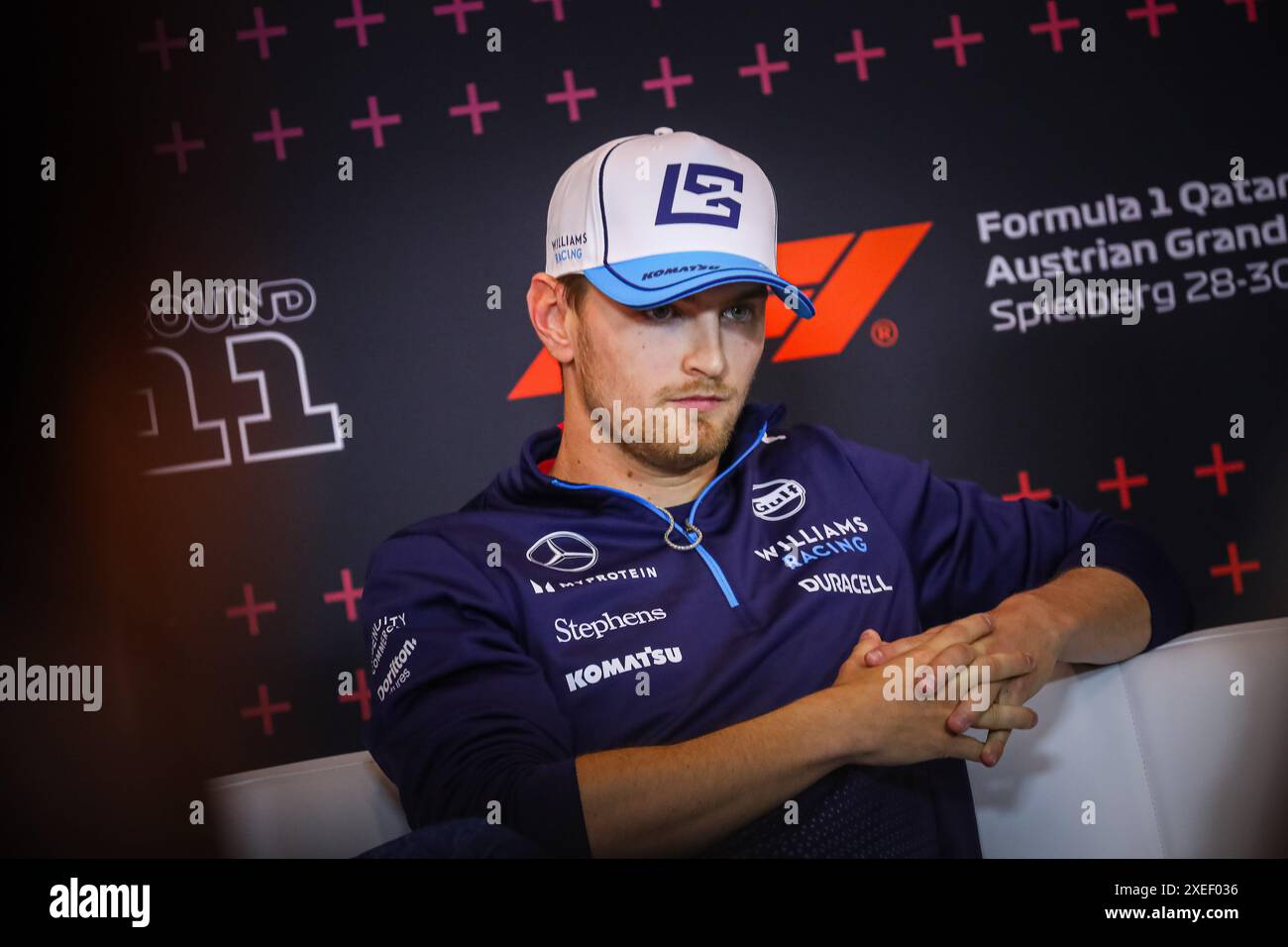 02 Logan Sargeant, (USA) Williams Mercedes durante il GP d'Austria, Spielberg 27-30 giugno 2024, campionato del mondo di Formula 1 2024. Foto Stock
