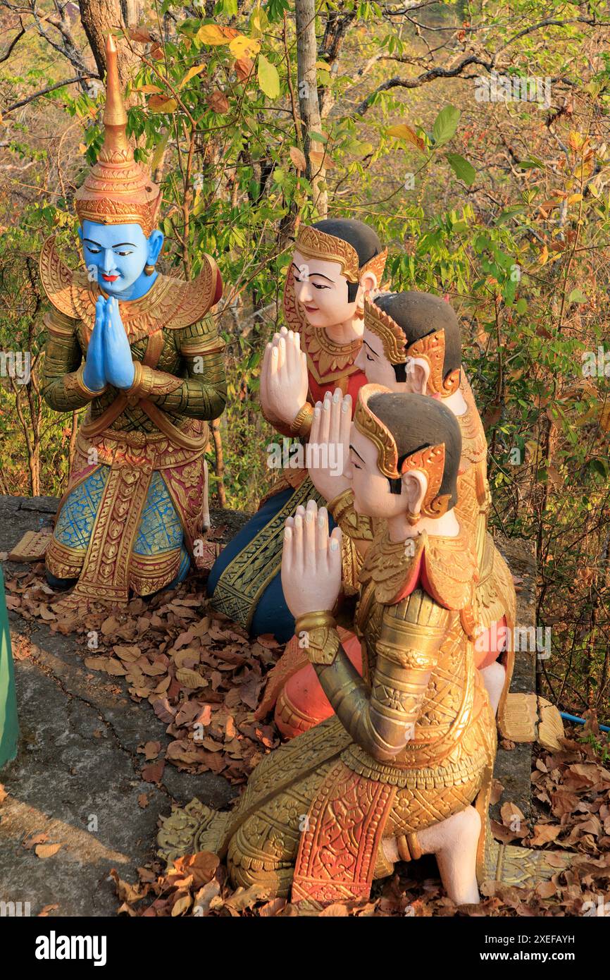 Pagoda Phnom Sambok Foto Stock