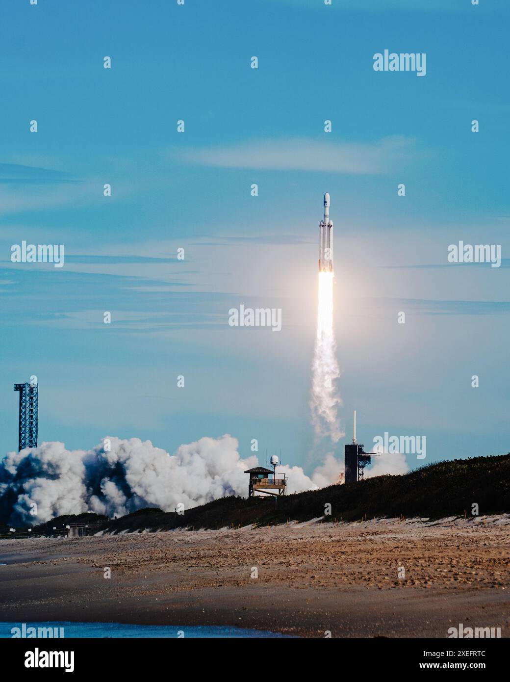 Satellite GOES-U su Falcon Heavy Foto Stock
