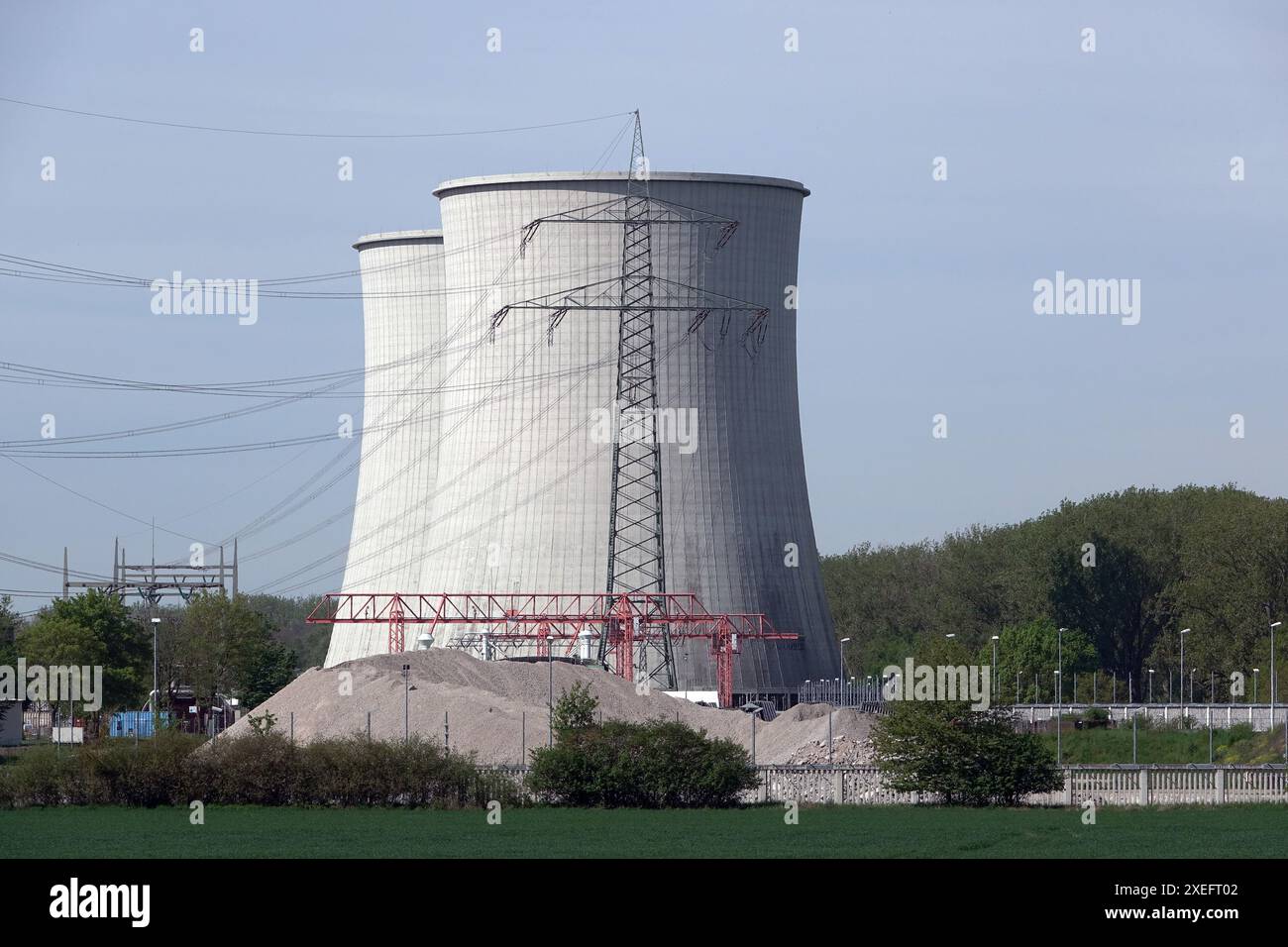 Centrale elettrica Biblis Foto Stock