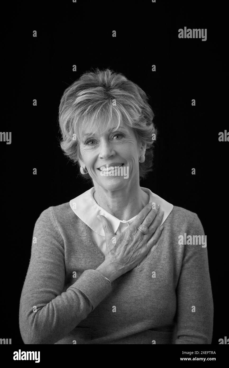 L'attrice e attivista vincitrice di Oscar Jane fonda. Foto Stock