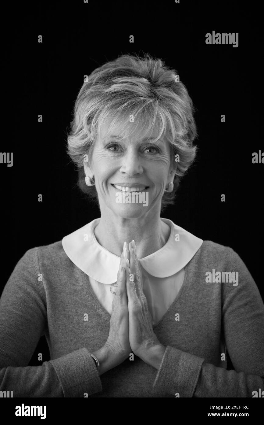 L'attrice e attivista vincitrice di Oscar Jane fonda. Foto Stock