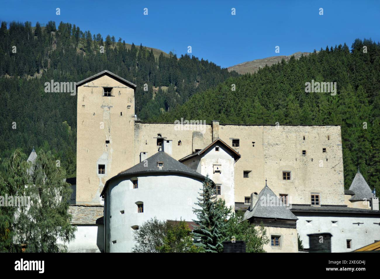 Castello di Naudersberg in Nauders Austria Foto Stock