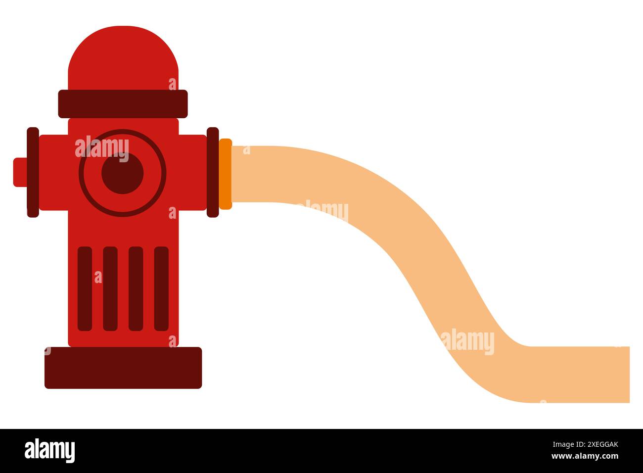 Flat Hydrant Foto Stock