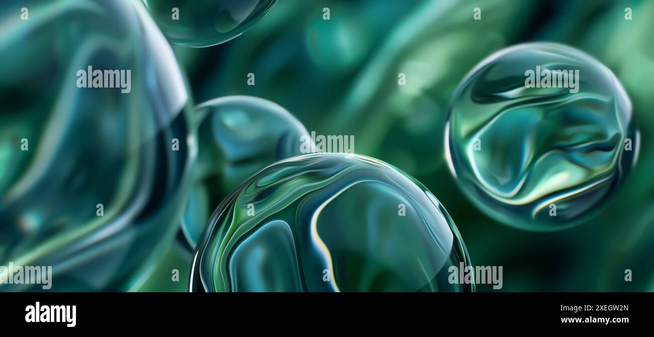 Le bolle d'acqua sullo sfondo Foto Stock