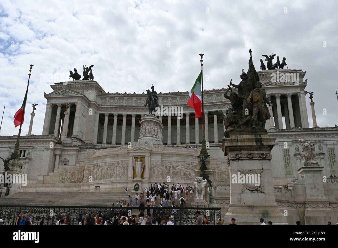 Europa, Italia, Roma, Monumento a Vittorio Emanuele II Foto Stock