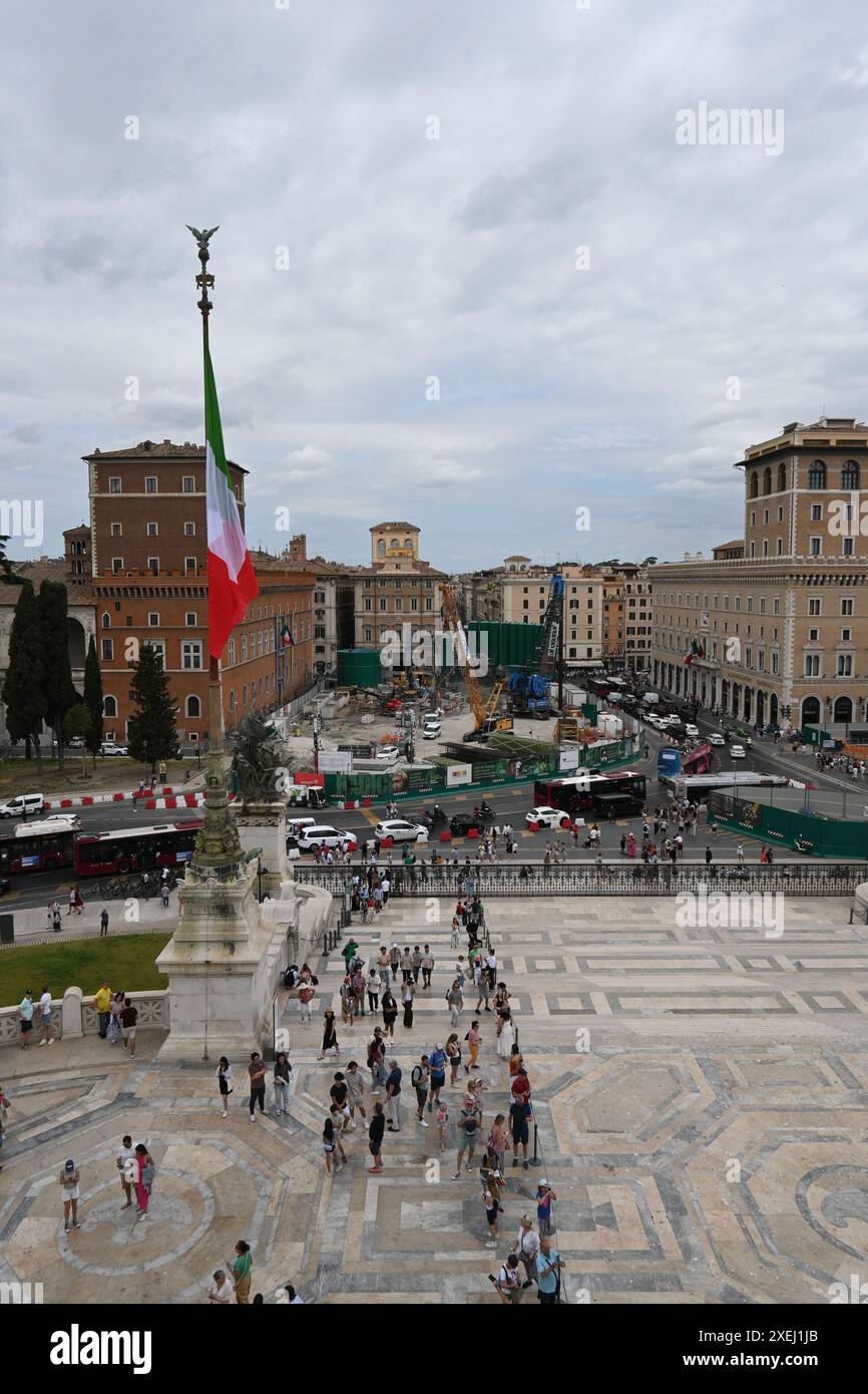 Europa, Italia, Roma, Monumento a Vittorio Emanuele II Foto Stock