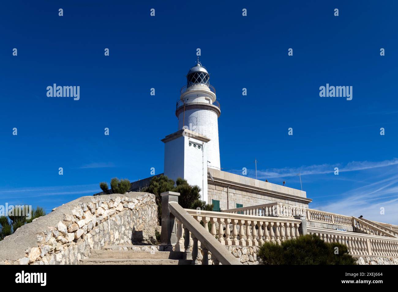 Faro, Cap de Formentor, Maiorca, Maiorca, Isole Baleari, Spagna Foto Stock