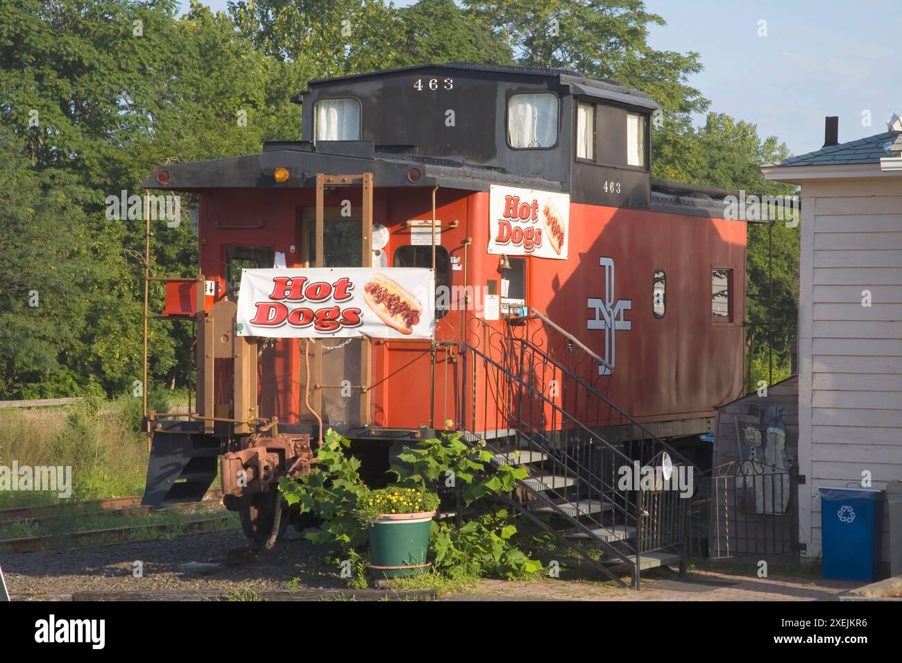 Hot Dog sorge in new milford connecticut Foto Stock