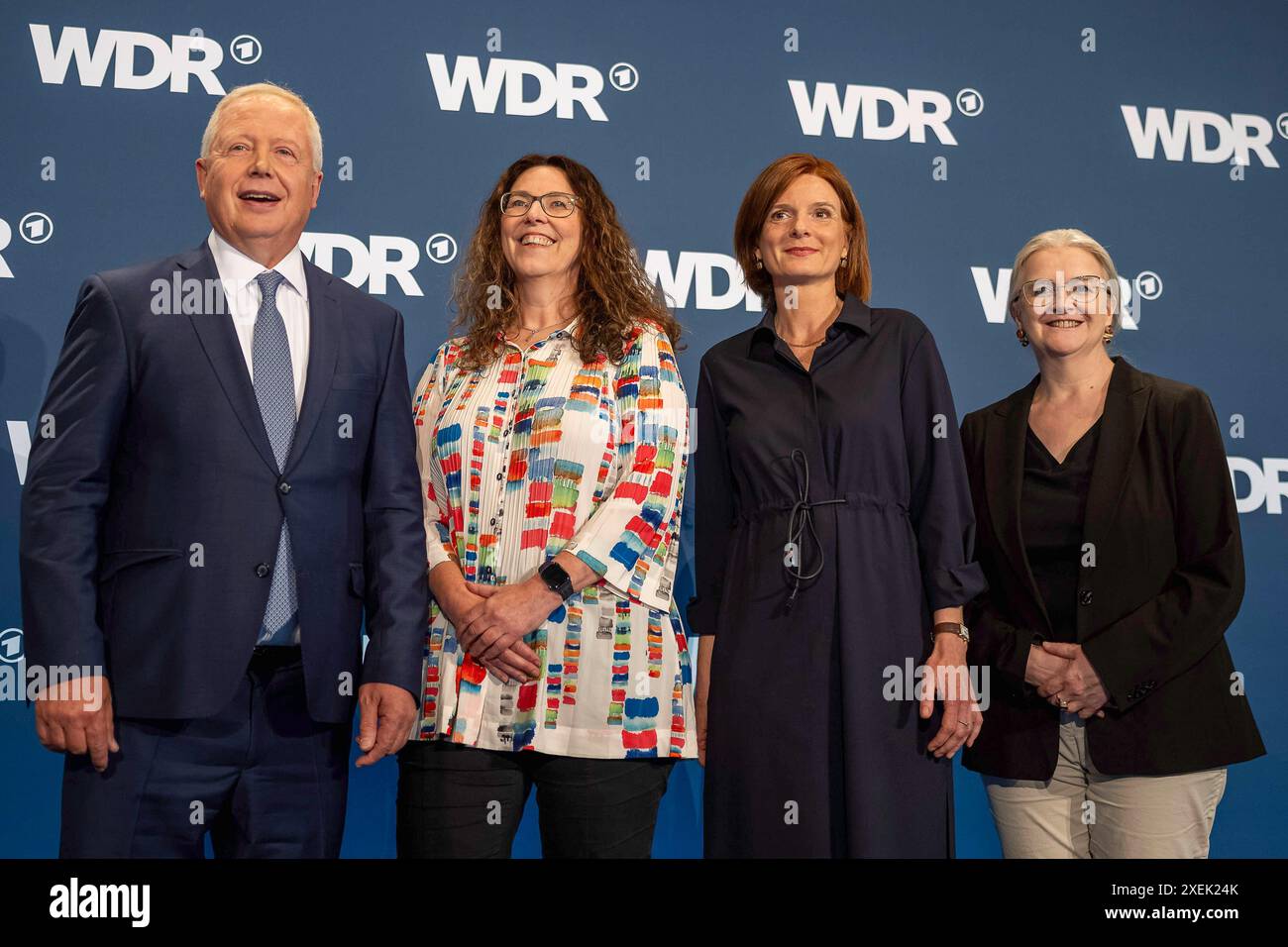 Wahl des Intendanten / der Intendantin des WDR Kunst, Kultur, Unterhaltung: Foto- und Pressetermin fuer die Wahl des Intendanten / der Intendantin des WDR am 27.06.24 im Marsiliussaal in Koeln. Foto: Kirchner-Media/TH *** elezione del direttore artistico, culturale, di intrattenimento del WDR foto ed evento stampa per l'elezione del direttore generale del WDR il 27 06 24 al Marsiliussaal di Colonia Photo Kirchner Media TH Copyright: XKirchner-Media/THX Foto Stock