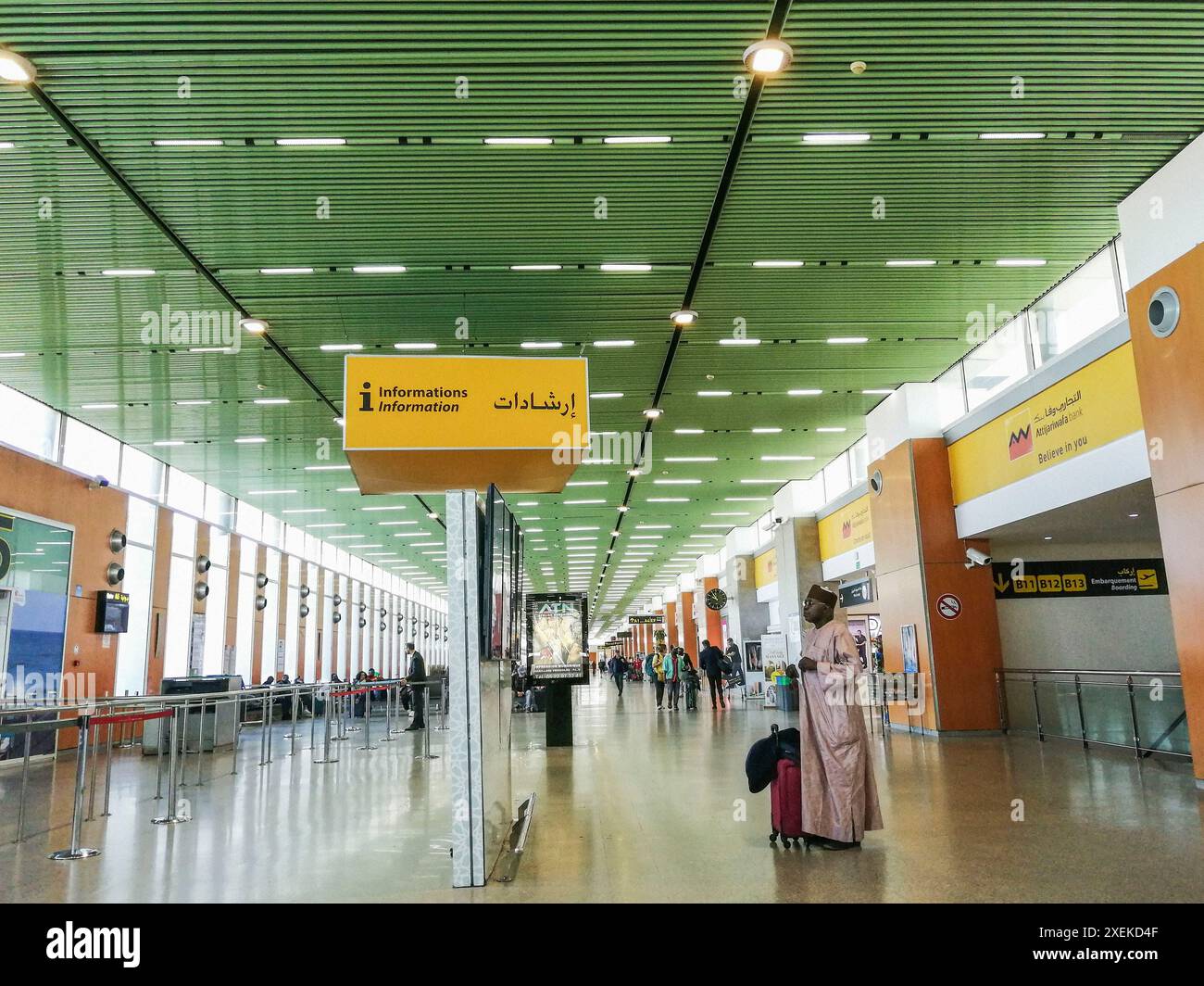 Marocco, Casablanca, Aeroporto Muhammad V. Foto Stock