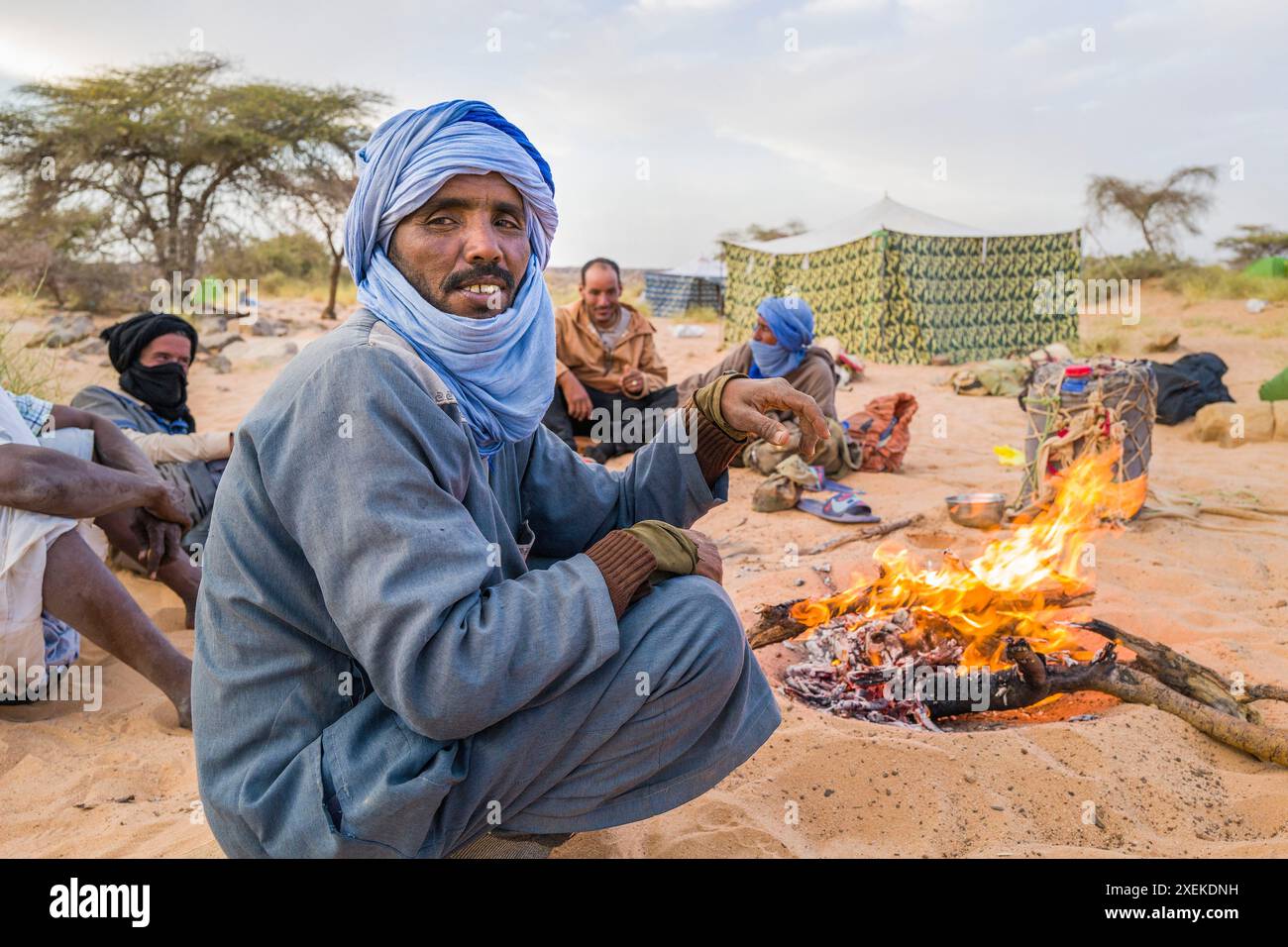 Mauritania, periferia di Chinguetti, vita quotidiana Foto Stock