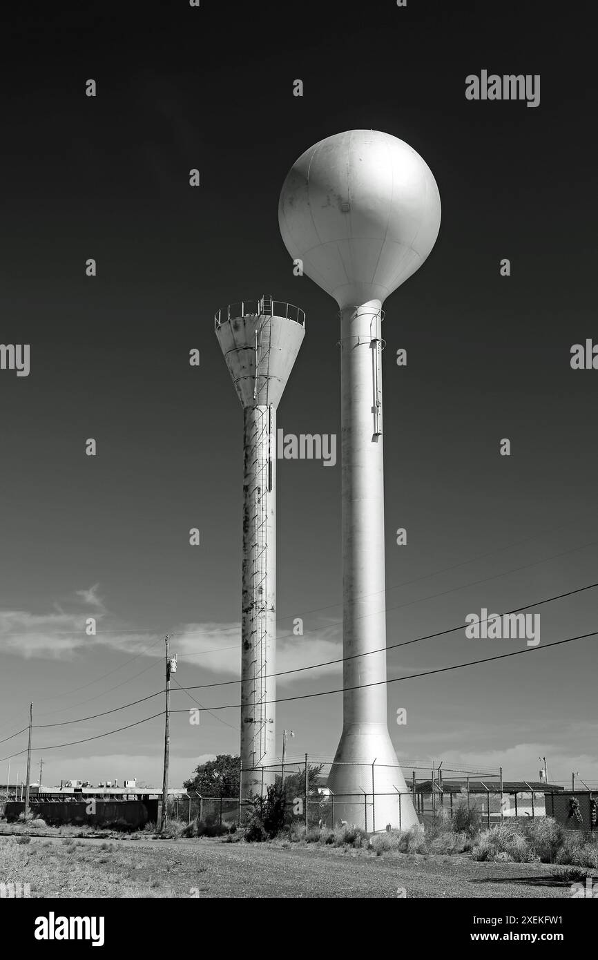 Water Tower sulla Route 66 Foto Stock