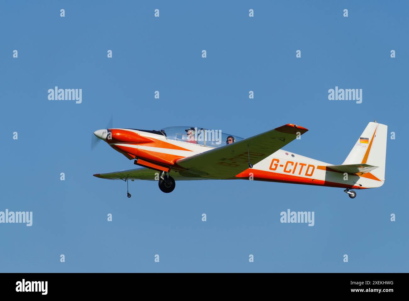 Sportavia-Putzer, RF-5, G-CITD, Shuttleworth, Air display, Biggleswade, Bedfordshire, Inghilterra, Regno Unito. Foto Stock