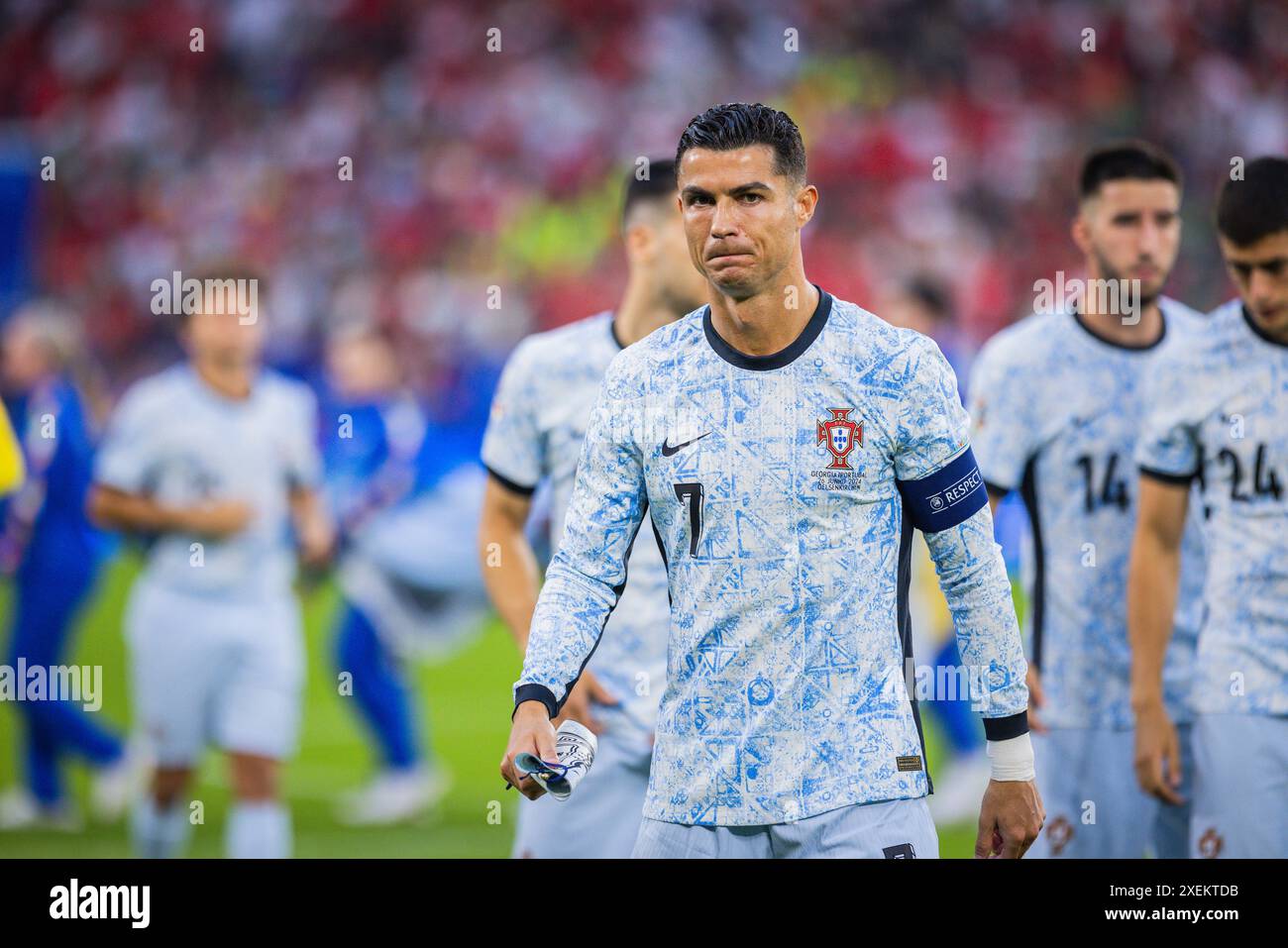 Gelsenkirchen, Germania. 26 giugno 2024. Cristiano Ronaldo (POR) Georgia - Portogallo Georgien - Portogallo 26.06.2024 Copyright (nur für journalistisch Foto Stock