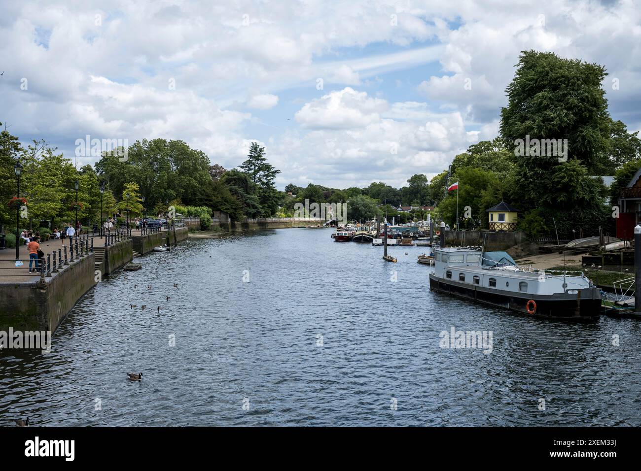 Eel Pie Island, Twickenham, Londra, Regno Unito; Londra, Inghilterra Foto Stock