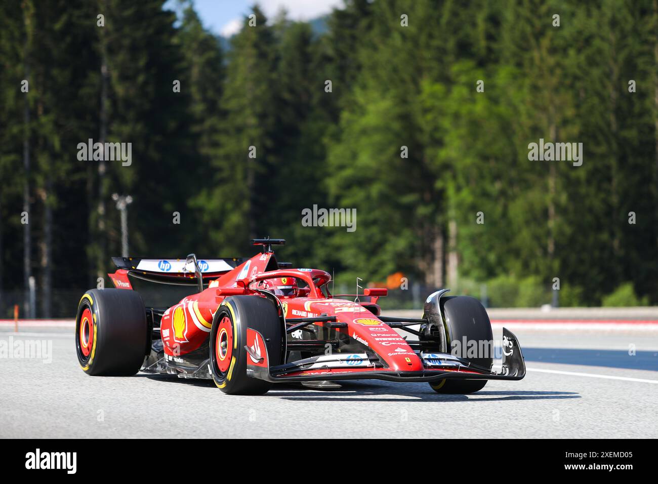 [DRIVER] durante la sessione di qualificazione Sprint di Formula 1 Qatar Airways Austrian Grand Prix 2024, RedBull Ring, Spielberg, Austria 28 giugno 2024 Credit: Alessio De Marco/Alamy Live News Foto Stock