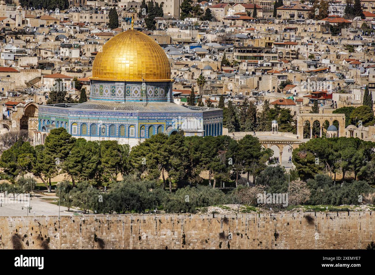 Monte del Tempio, Gerusalemme, Israele Foto Stock