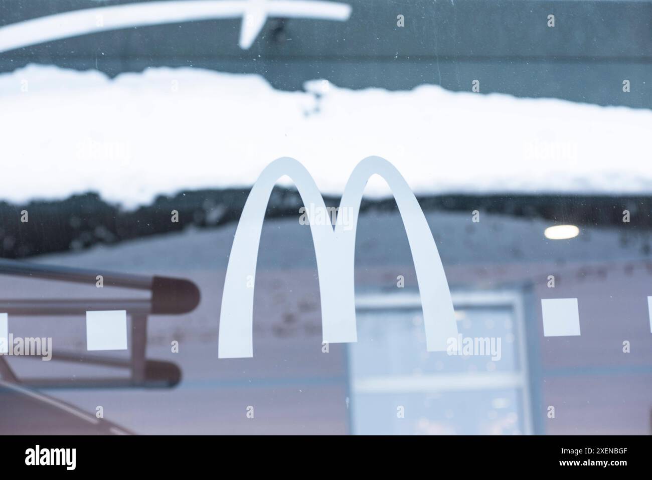 Il famoso ristorante Mac Donalds è ovunque Foto Stock