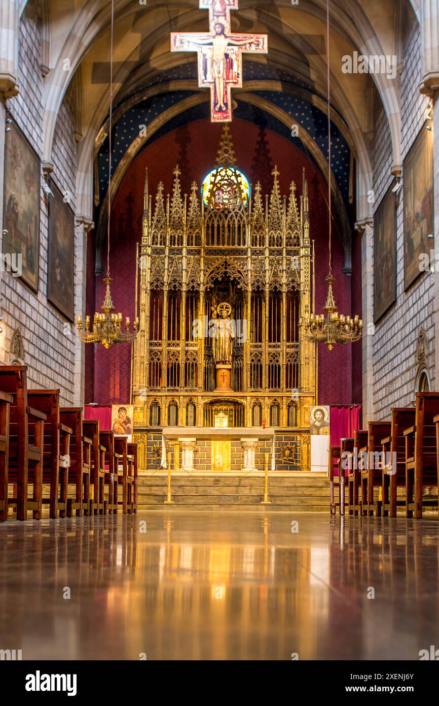 l'iglesia de San Jaime, la chiesa di San giacomo, il quartiere gotico, la città vecchia, barcellona, spagna Foto Stock