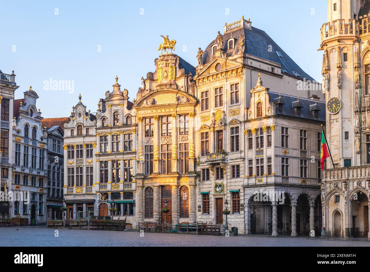 Il Museo della città di Bruxelles si trova nella Grand Place, o Grote Markt, a Bruxelles, Belgio Foto Stock