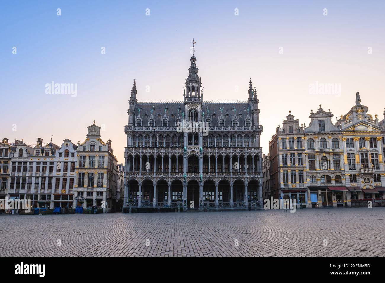 Il Museo della città di Bruxelles si trova nella Grand Place, o Grote Markt, a Bruxelles, Belgio Foto Stock