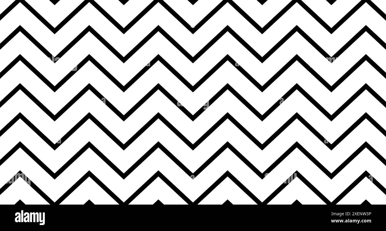 Motivo classico a zigzag chevron senza cuciture su sfondo bianco. Illustrazione Vettoriale
