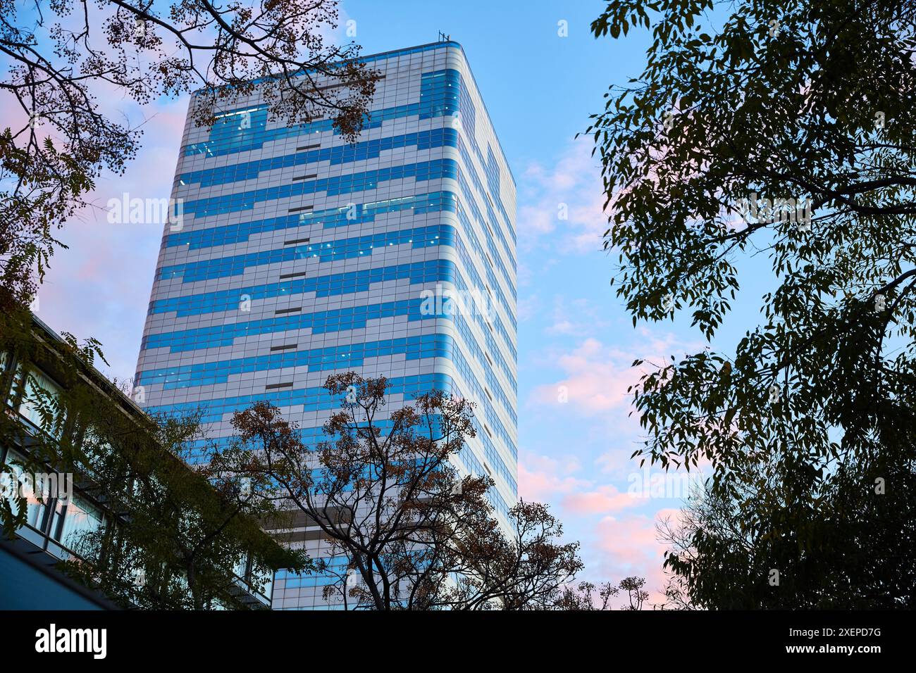 Millenium Tower Building, Avenida Francesc Macià, Sabadell, Catalogna, Spagna. Foto Stock