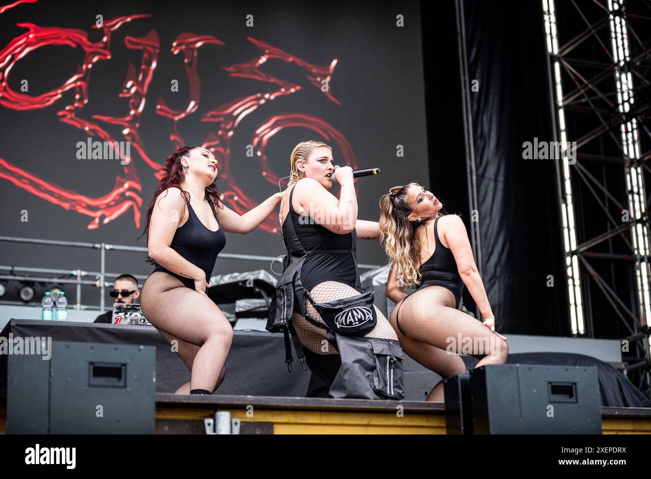 Concerto di musica della cantante italiana - BigMama - apertura Doja Cat BigMama Marianna Mammone Milano Ippodromo SNAI San Siro Italia Copyright: XMirkoxFava/TSCKx/xLiveMediax LPM 1423535 Foto Stock