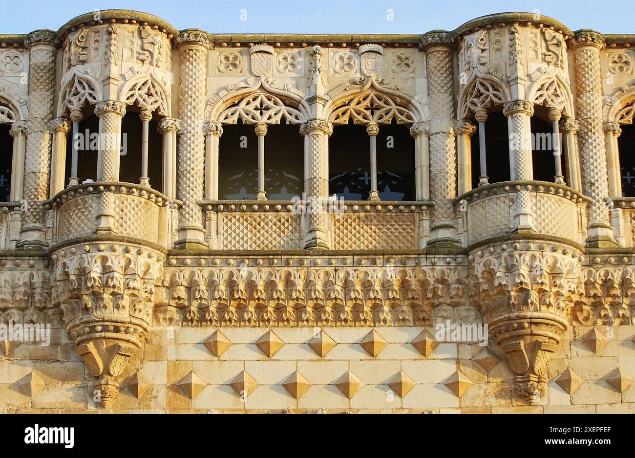 Palacio del Infantado (1480-83) da Juan Guas. Guadalajara. Spagna Foto Stock