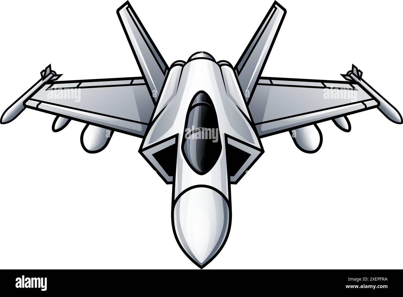 Aereo da combattimento aereo militare aereo aereo Illustrazione Vettoriale